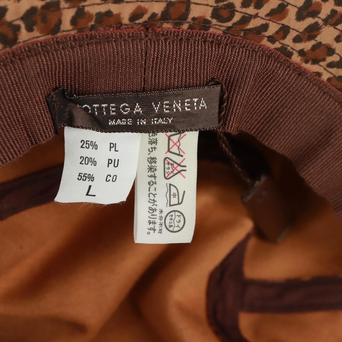 BOTTEGA VENETA Bucket Hat Nylon L Brown Auth 158572M