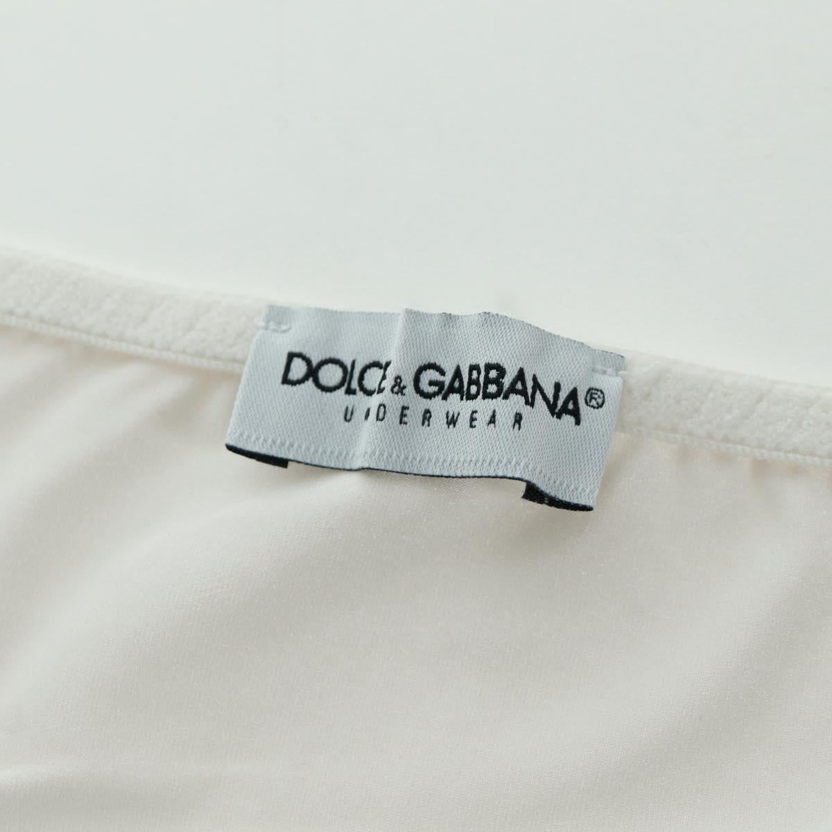 DOLCE&GABBANA Tank Top Cotton White Auth 158588M