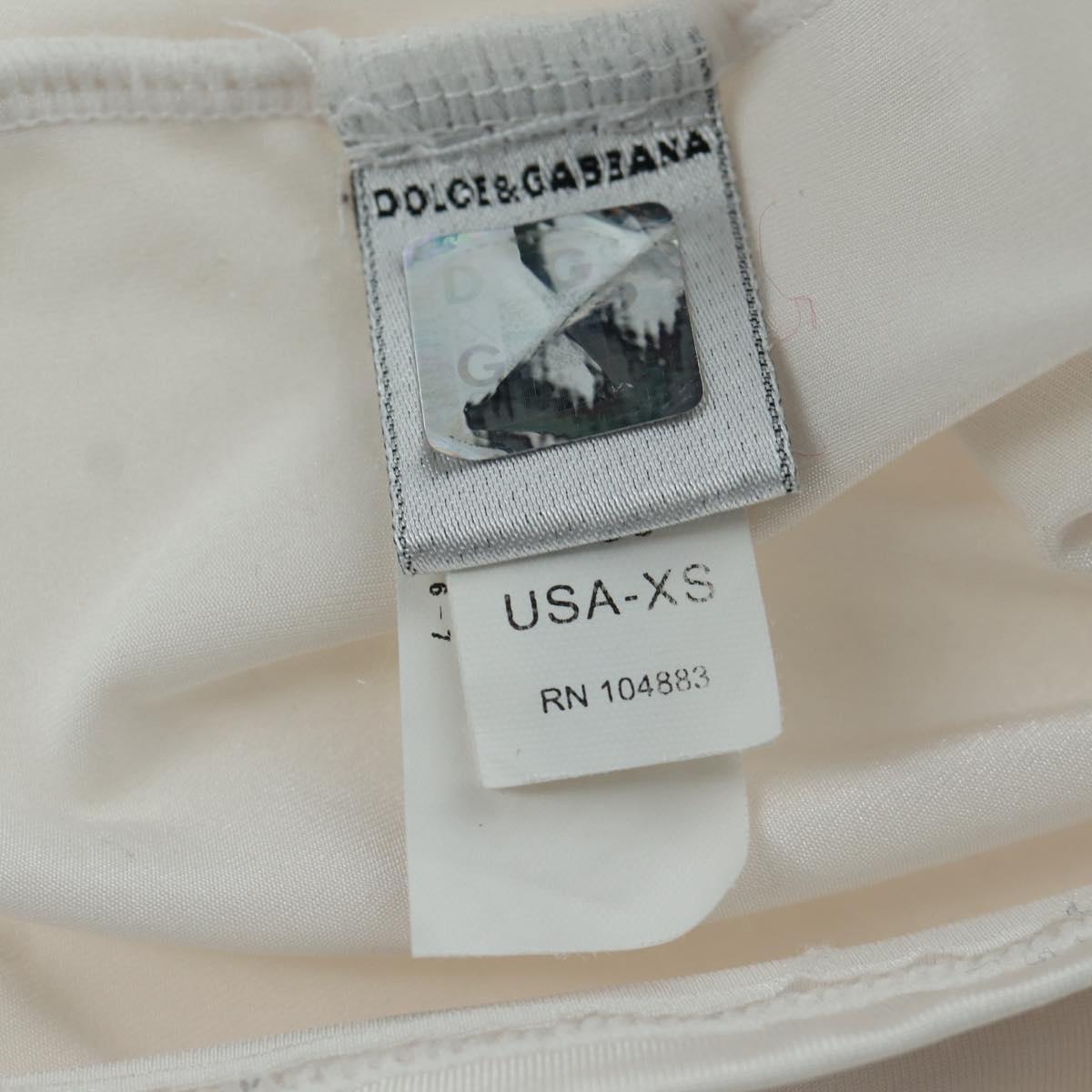 DOLCE&GABBANA Tank Top Cotton White Auth 158588M