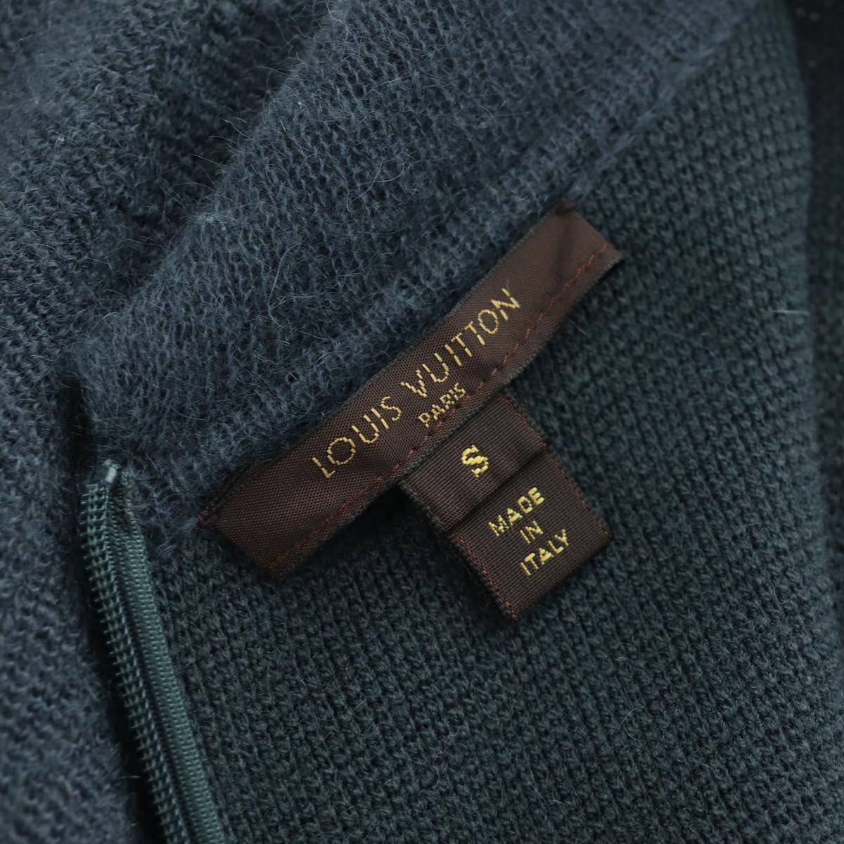 LOUIS VUITTON Tops Wool Nylon Gray LV Auth 158591M