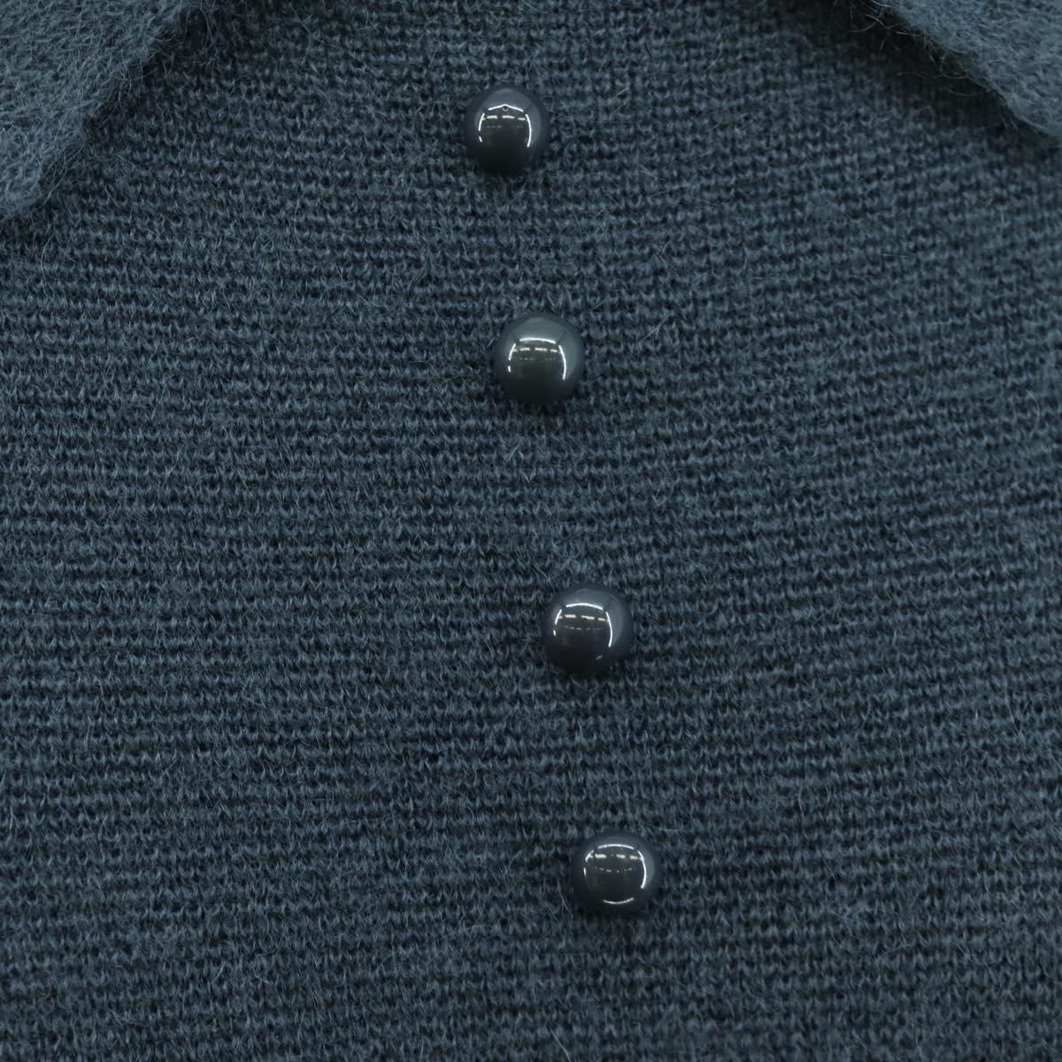 LOUIS VUITTON Tops Wool Nylon Gray LV Auth 158591M
