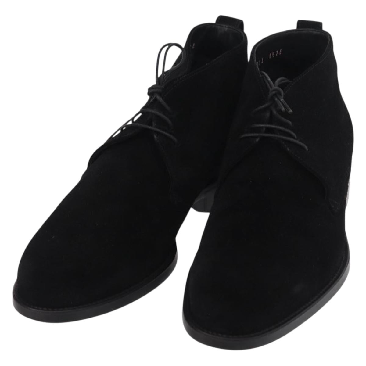 Salvatore Ferragamo Shoes Suede Black Auth 158596M