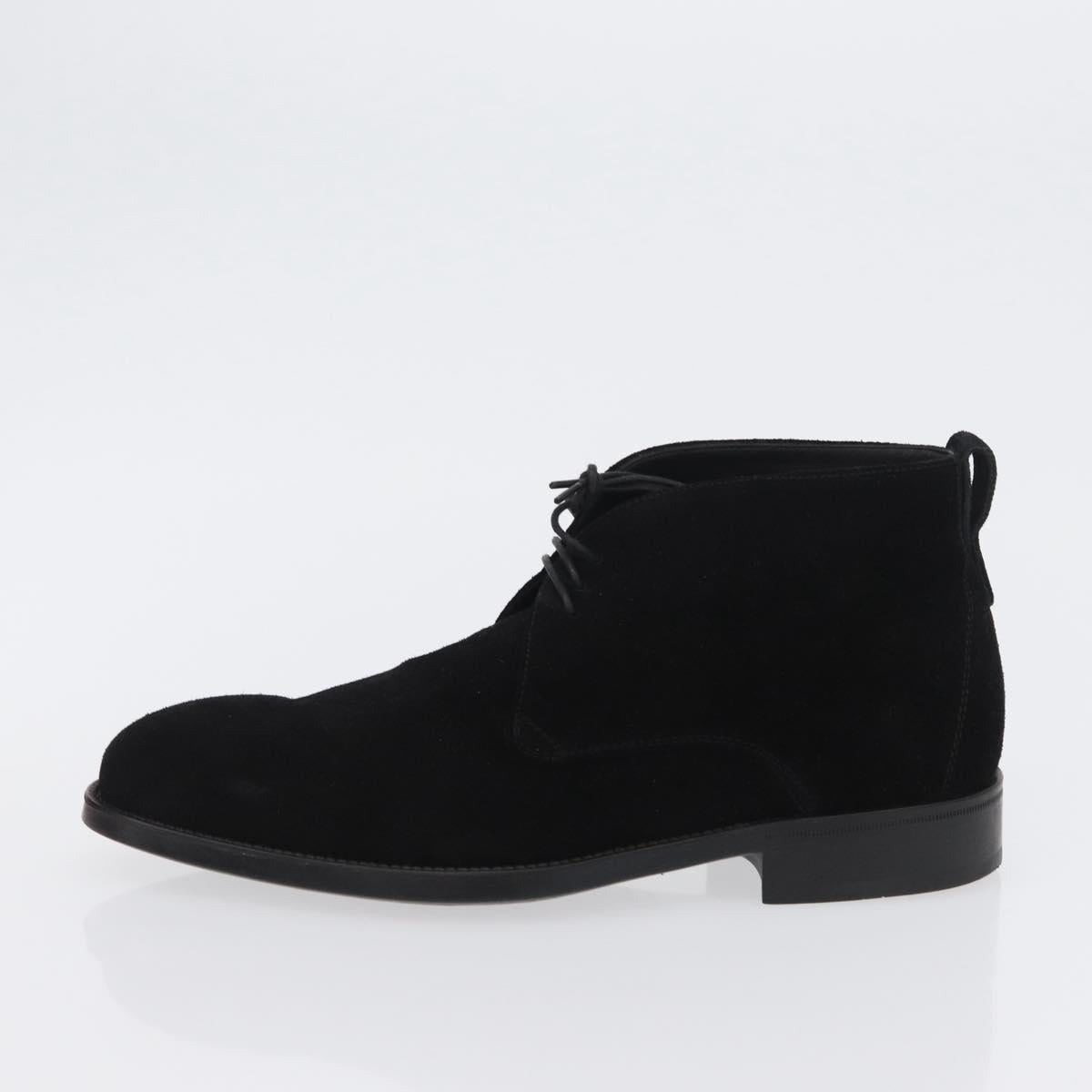 Salvatore Ferragamo Shoes Suede Black Auth 158596M