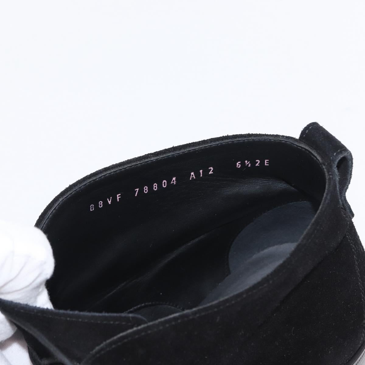 Salvatore Ferragamo Shoes Suede Black Auth 158596M