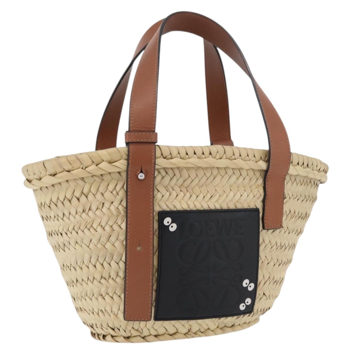 LOEWE Ã Ghibli My Neighbor Totoro Basket Soot Sprites Bag Raffia Auth 158614M
