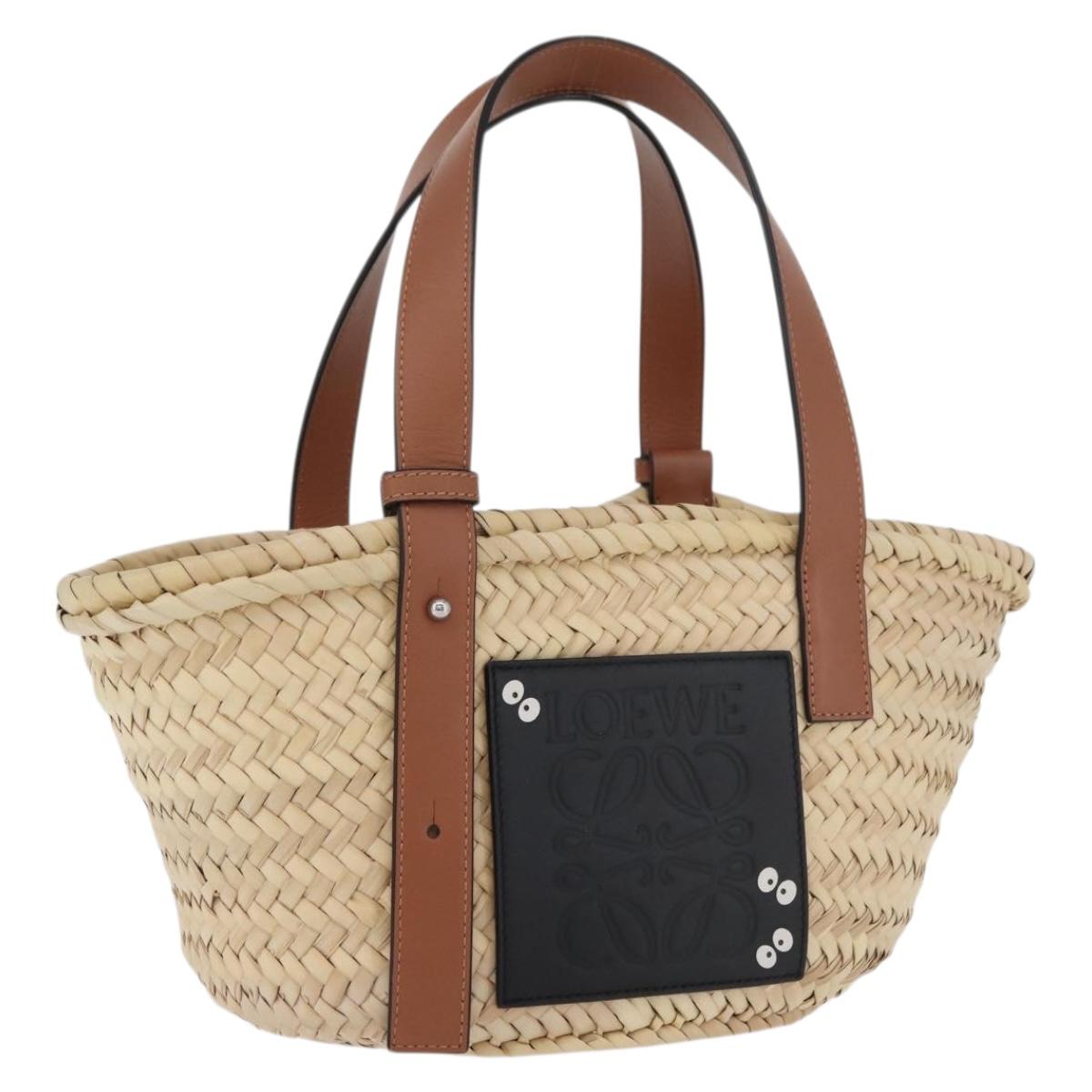 LOEWE Ã Ghibli My Neighbor Totoro Basket Soot Sprites Bag Raffia Auth 158615SM