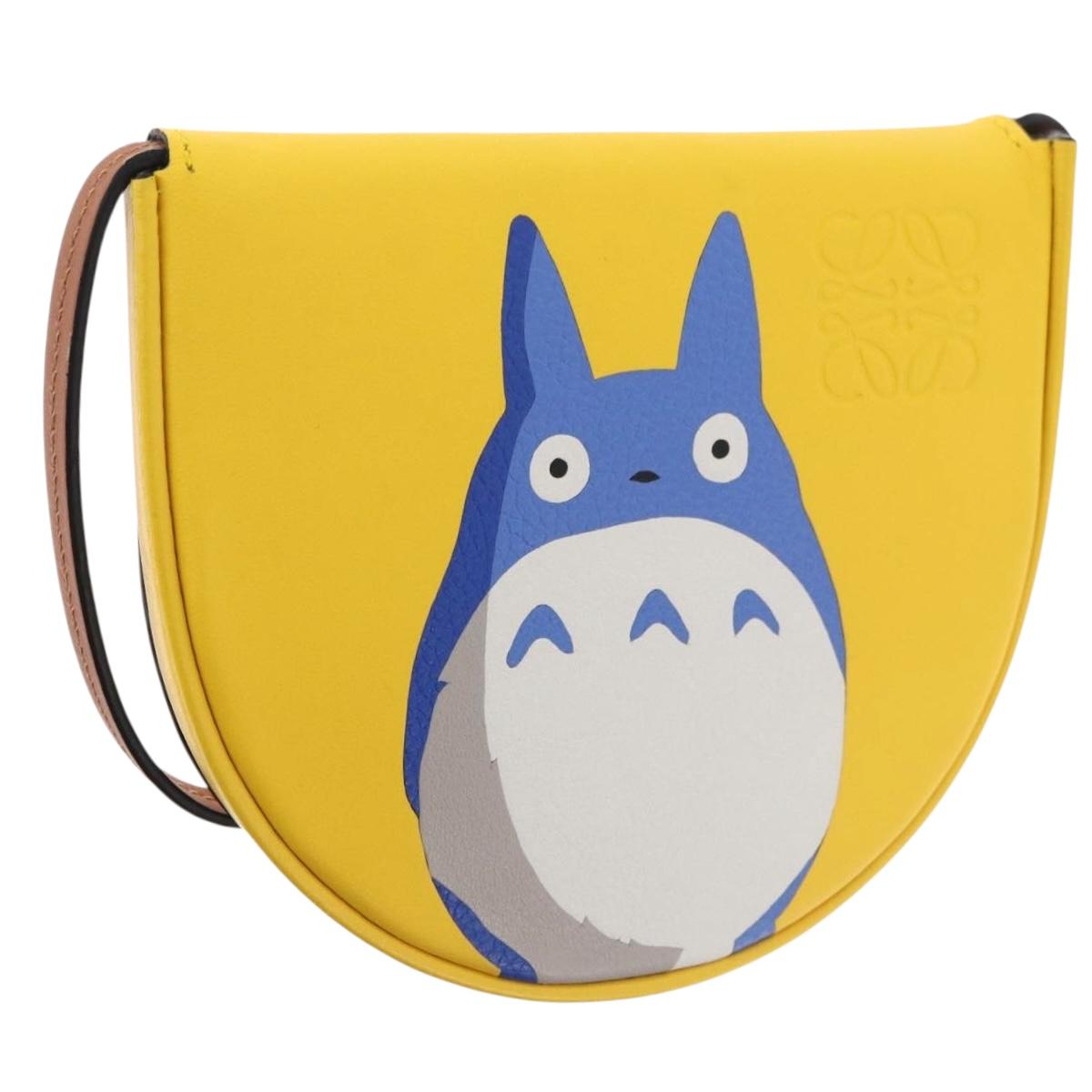 LOEWE Ã Studio Ghibli My Neighbor Totoro Heel Pouch Totoro Yellow Auth 158617SM