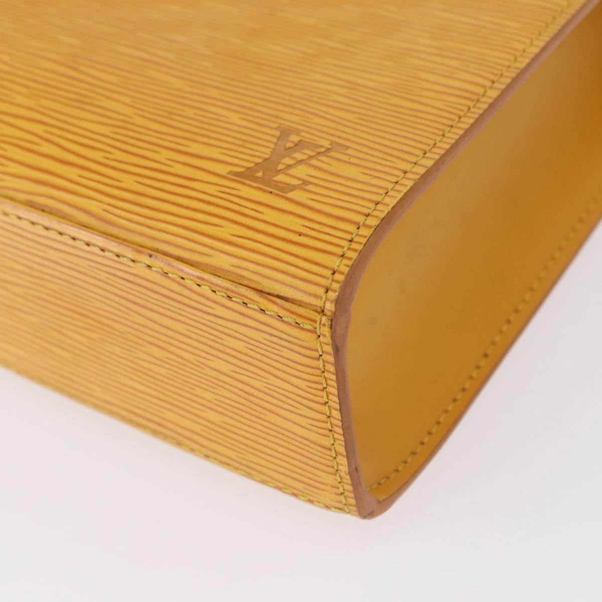 LOUIS VUITTON Epi Malesherbes Hand Bag Tassili Yellow Jonne M52379 Auth 158621