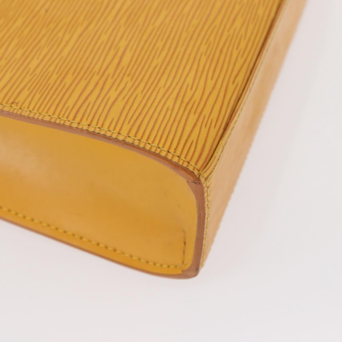 LOUIS VUITTON Epi Malesherbes Hand Bag Tassili Yellow Jonne M52379 Auth 158621