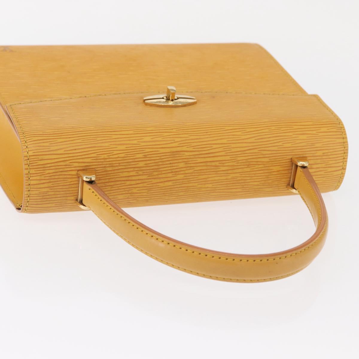 LOUIS VUITTON Epi Malesherbes Hand Bag Tassili Yellow Jonne M52379 Auth 158621