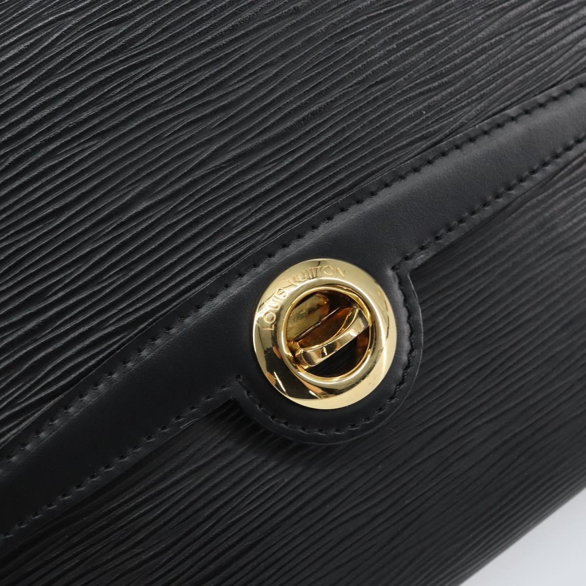 LOUIS VUITTON Epi Pochette Arche Shoulder Bag Black Noir M52572 LV Auth 158623A