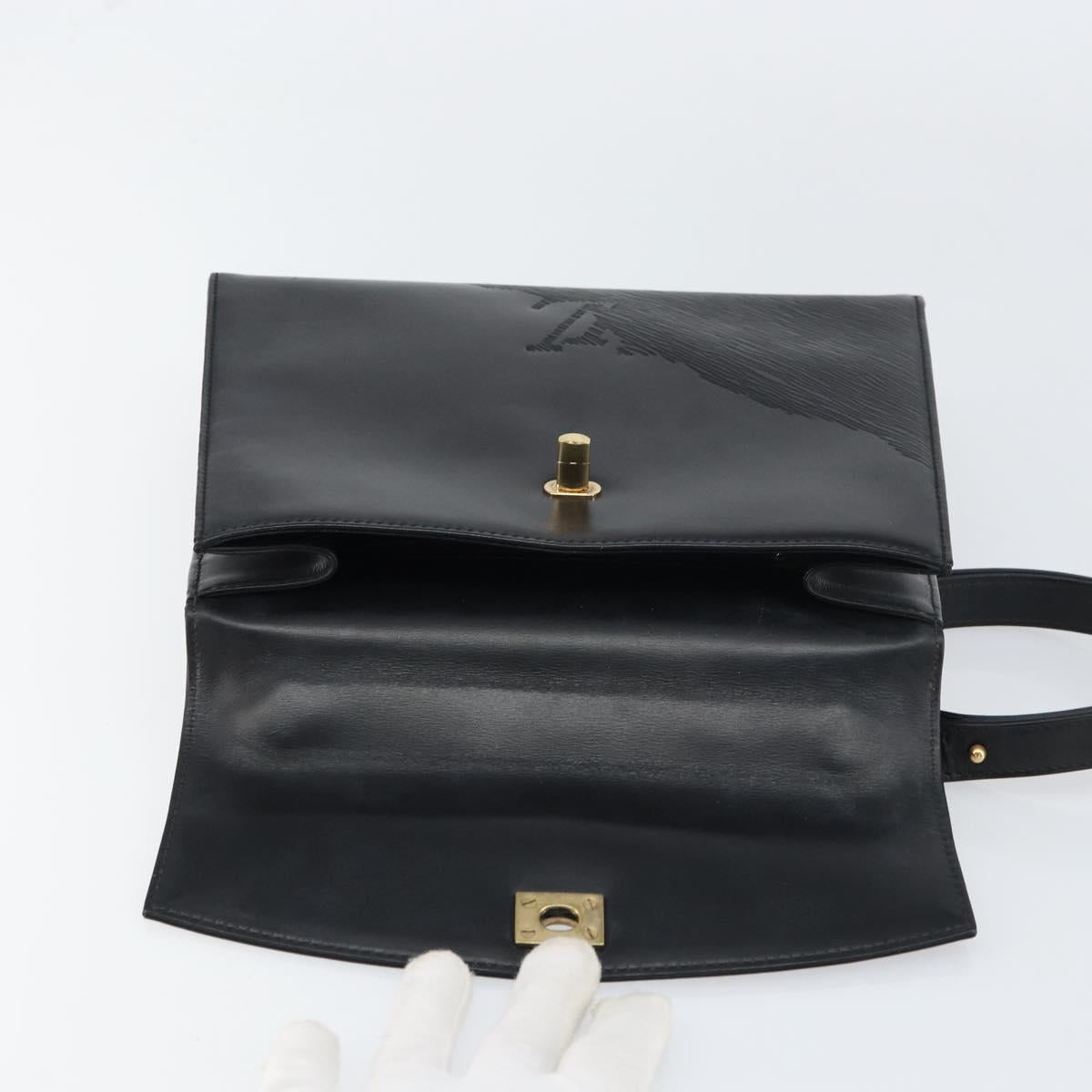 LOUIS VUITTON Epi Opera Line Spartan Bag Leather Black Noir M63942 Auth 158627