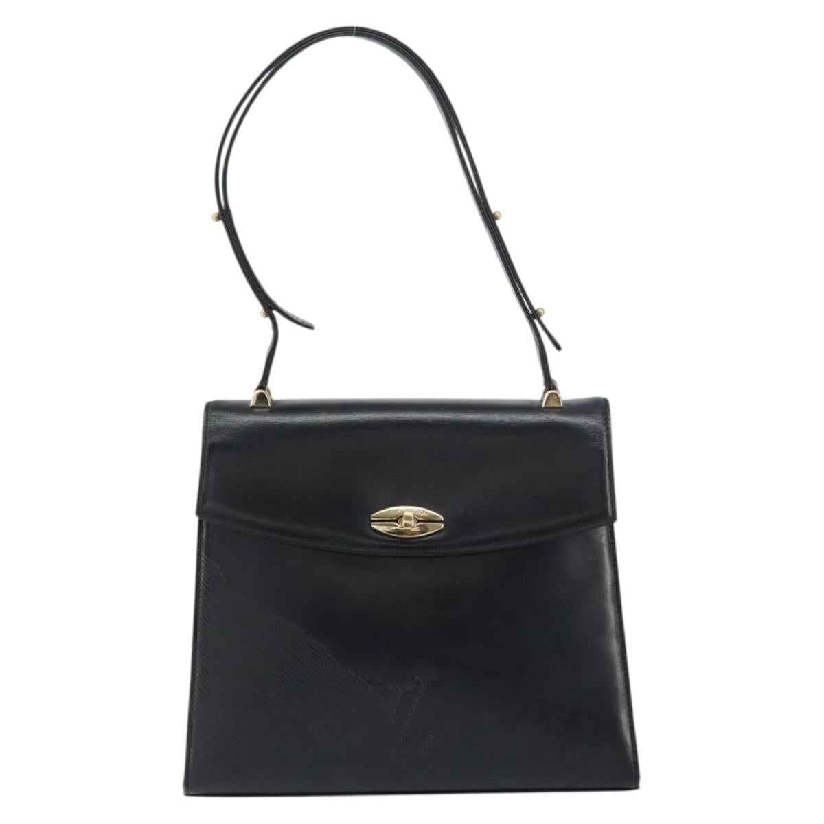 LOUIS VUITTON Epi Opera Line Spartan Bag Leather Black Noir M63942 Auth 158627