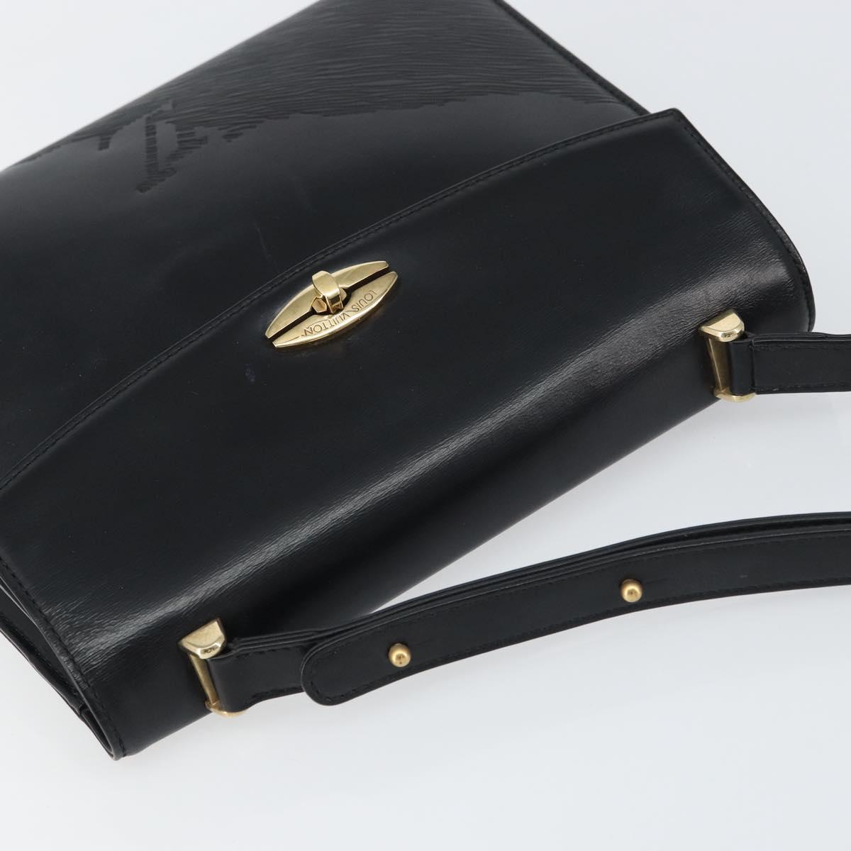 LOUIS VUITTON Epi Opera Line Spartan Bag Leather Black Noir M63942 Auth 158627