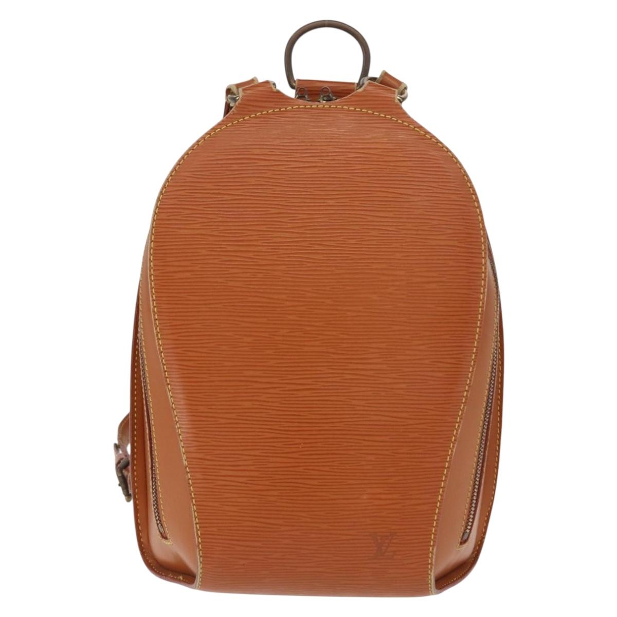 LOUIS VUITTON Epi Mabillon Backpack Zipangu Gold M52238 LV Auth 158628