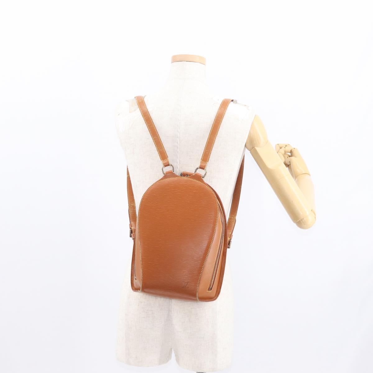 LOUIS VUITTON Epi Mabillon Backpack Zipangu Gold M52238 LV Auth 158628