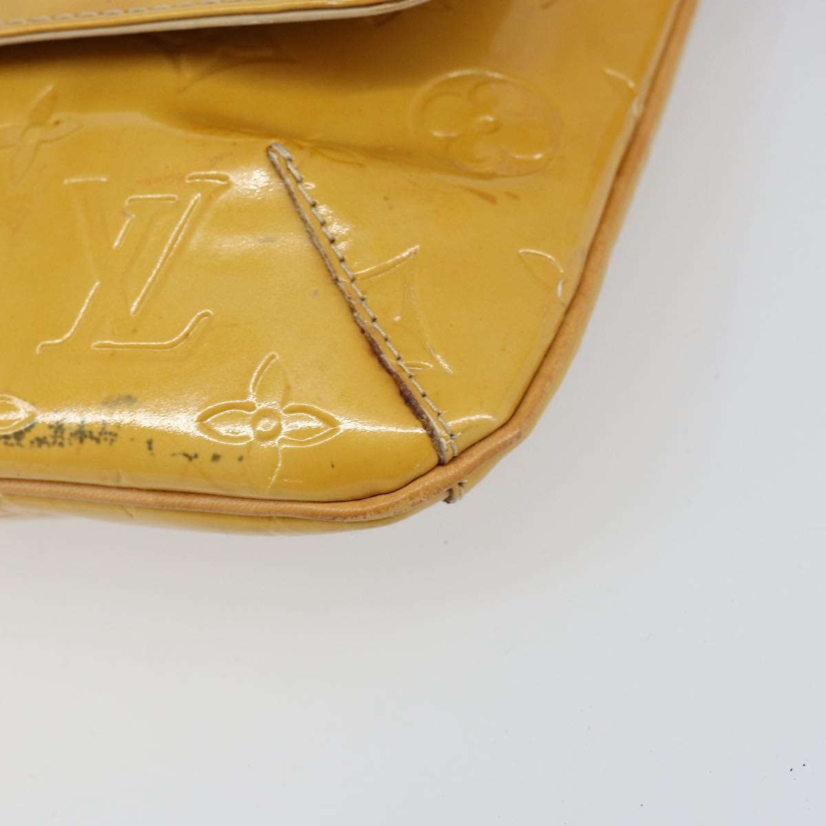 LOUIS VUITTON Monogram Vernis Thompson Street Bag Beige M91301 LV Auth 158629