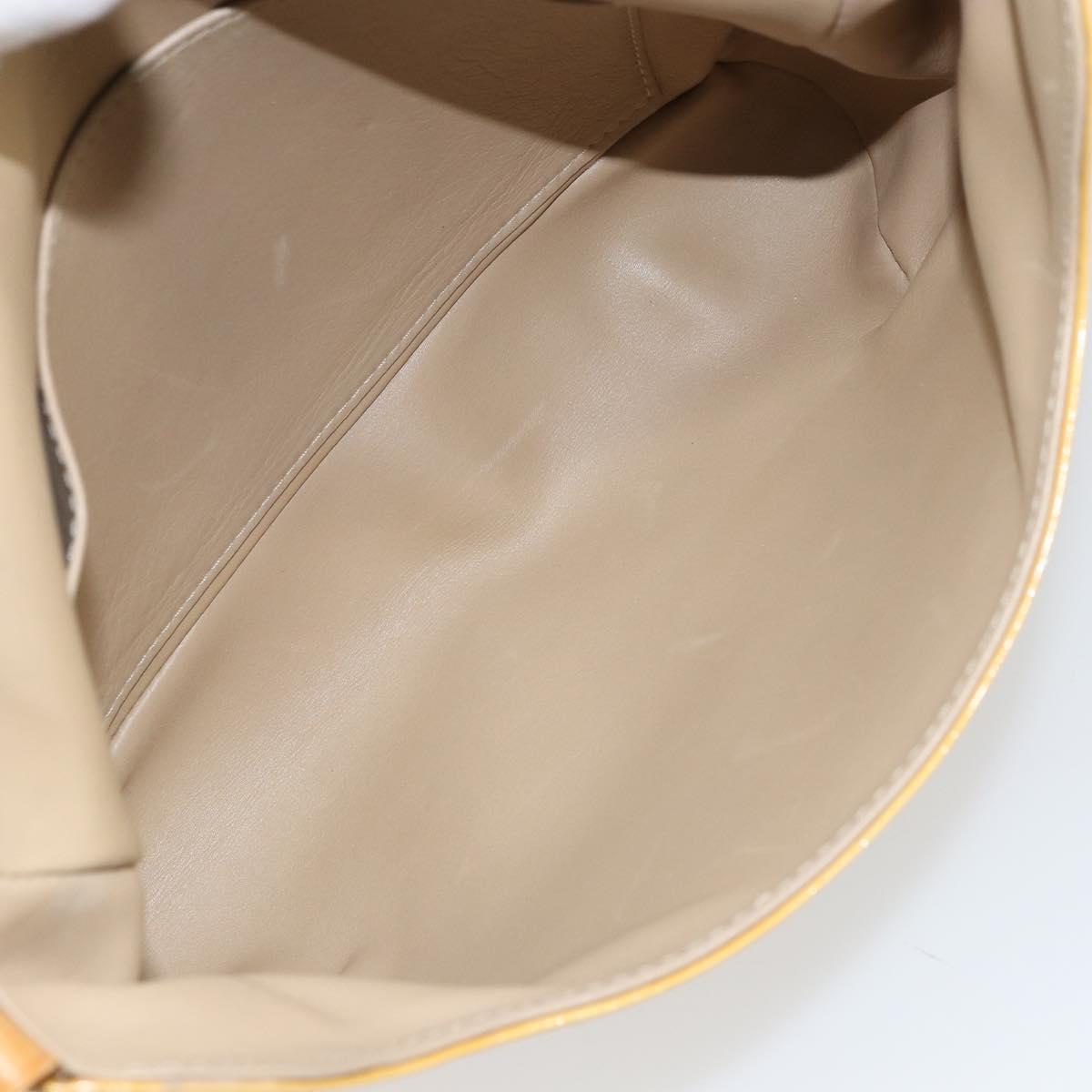 LOUIS VUITTON Monogram Vernis Thompson Street Bag Beige M91301 LV Auth 158629