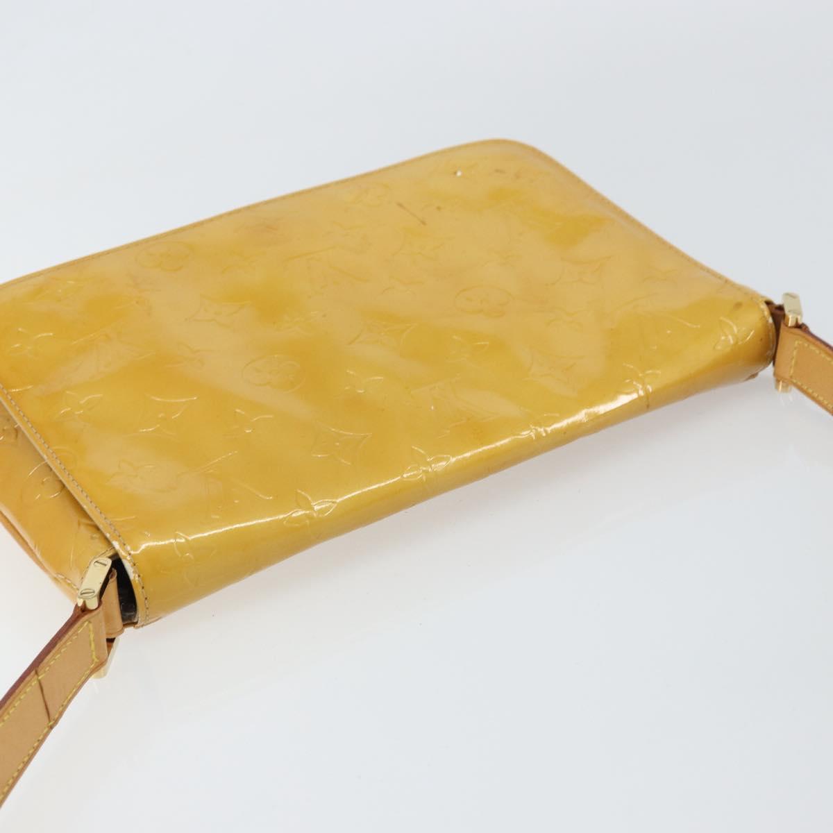 LOUIS VUITTON Monogram Vernis Thompson Street Bag Beige M91301 LV Auth 158629