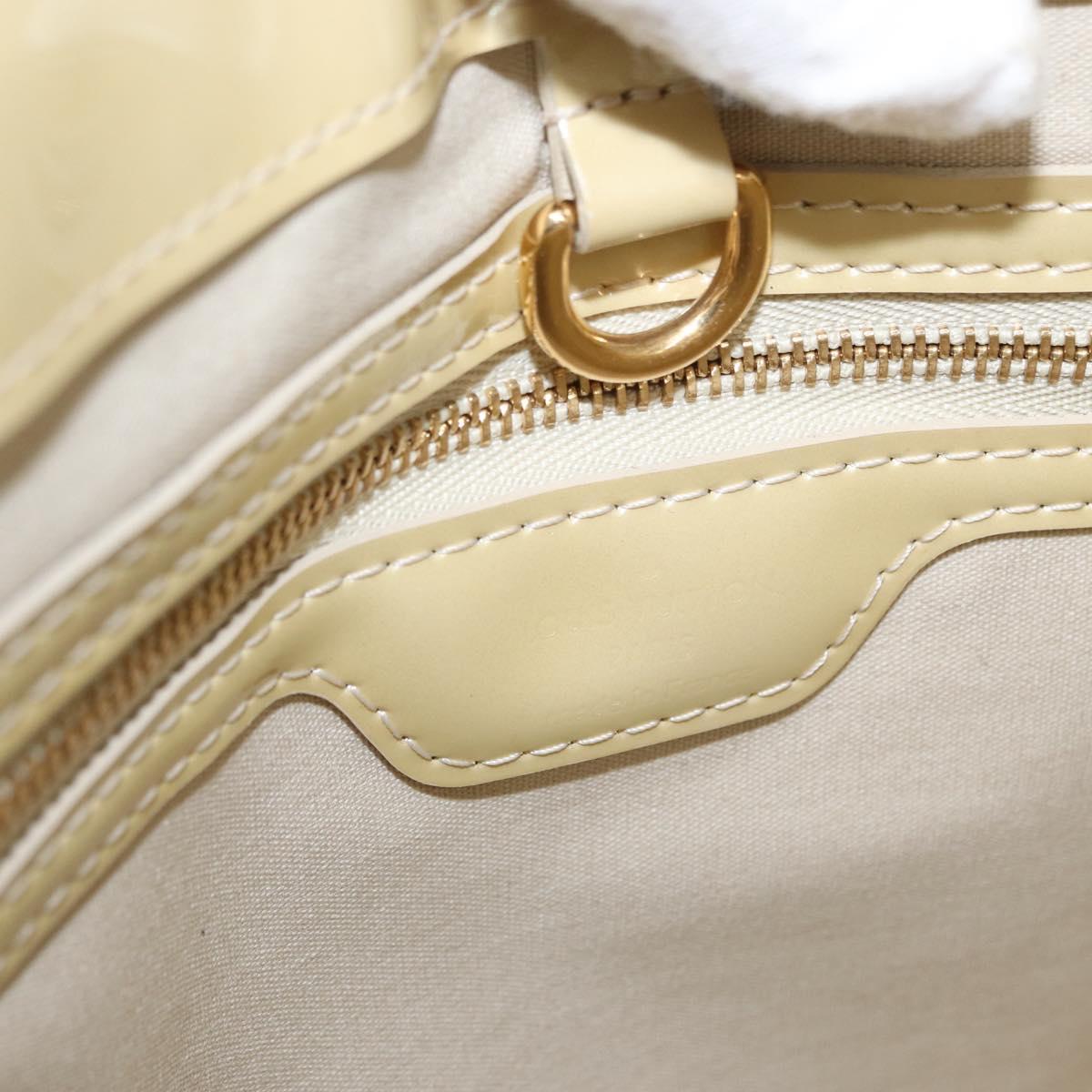 LOUIS VUITTON Monogram Vernis Wilshire PM Hand Bag Broncorail M91452 Auth 158632