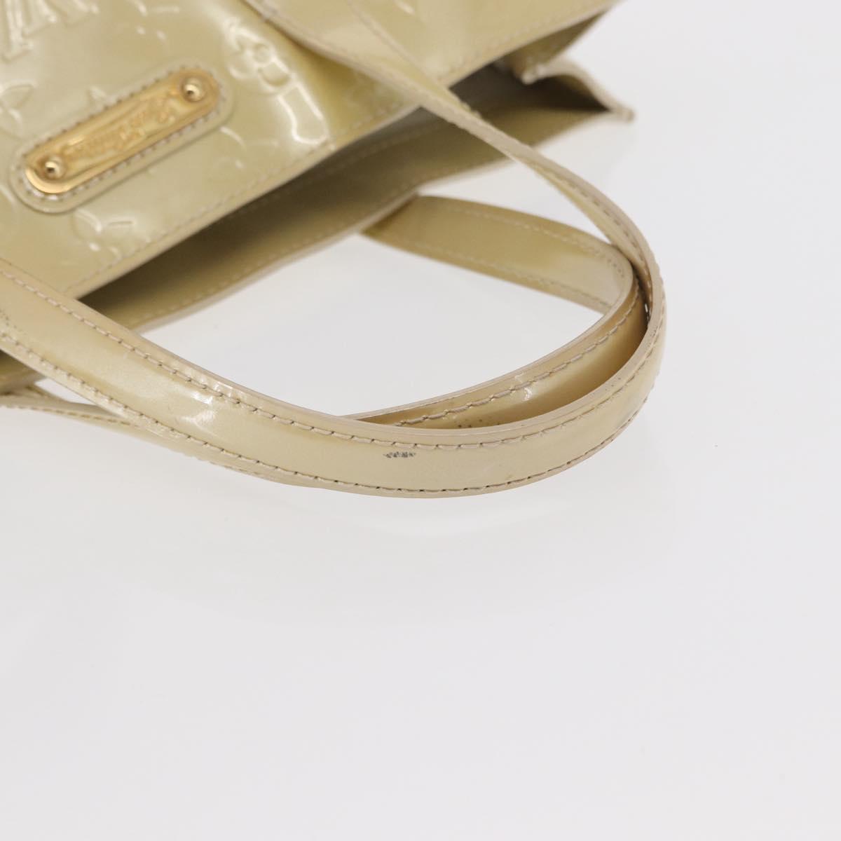 LOUIS VUITTON Monogram Vernis Wilshire PM Hand Bag Broncorail M91452 Auth 158632