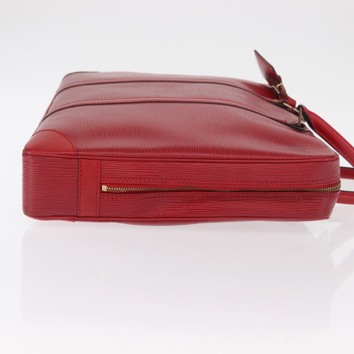 LOUIS VUITTON Epi Porte Documents Voyage Business Bag Red M54477 LV Auth 158635