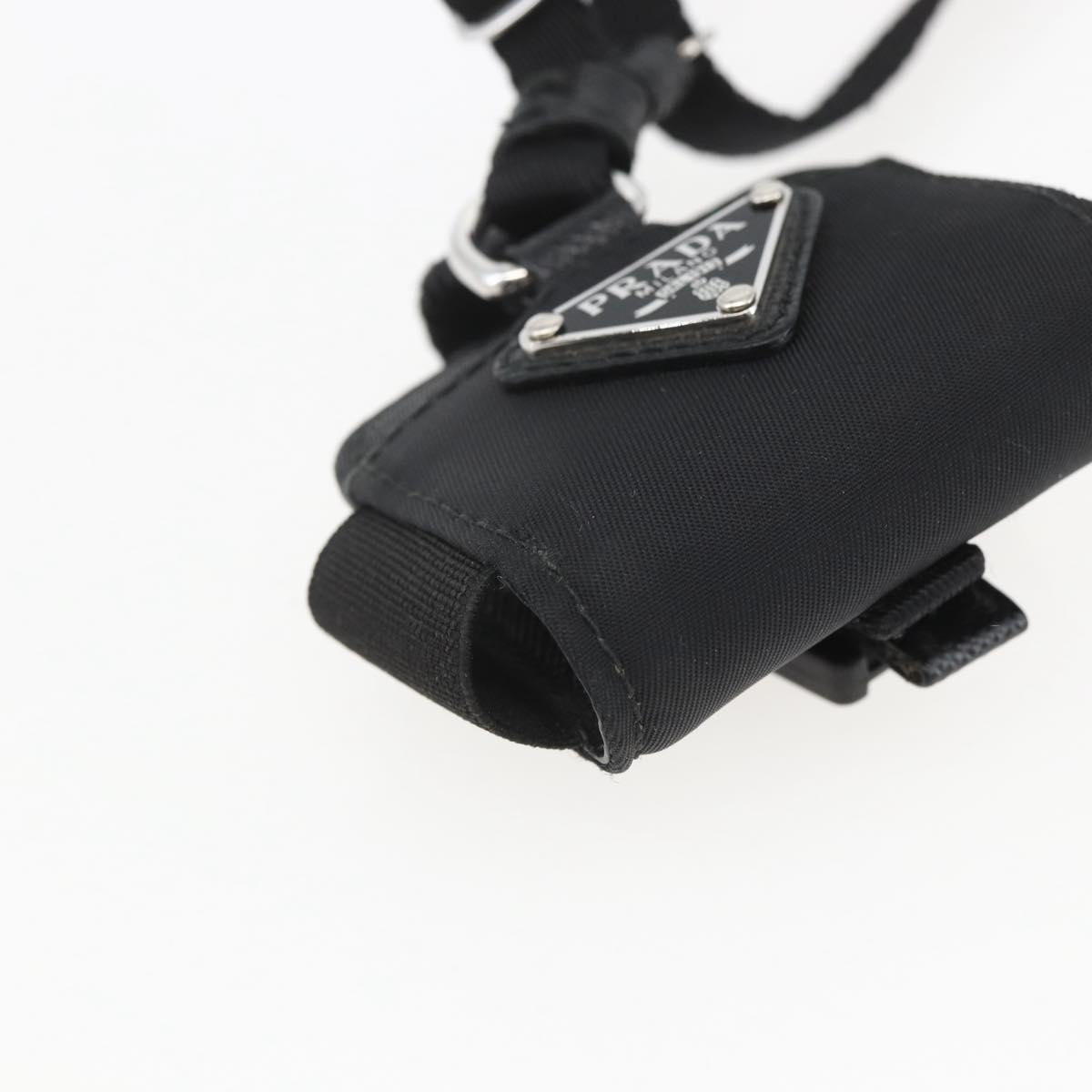 PRADA For AirPods Pro Earphone Case Nylon Black 1ZD005 Auth 158639