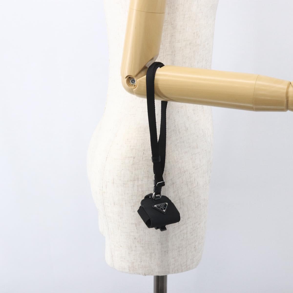 PRADA For AirPods Pro Earphone Case Nylon Black 1ZD005 Auth 158639