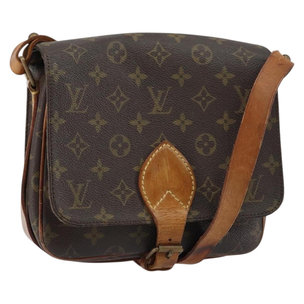 LOUIS VUITTON Monogram Cartouchiere MM Shoulder Bag M51253 LV Auth 158644