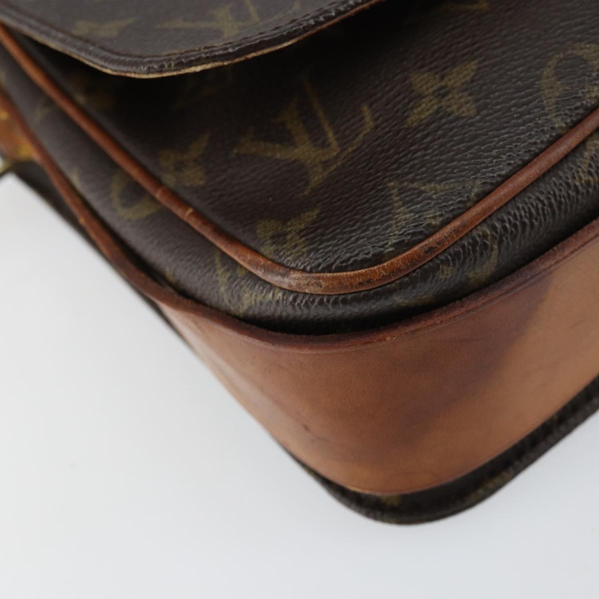 LOUIS VUITTON Monogram Cartouchiere MM Shoulder Bag M51253 LV Auth 158644