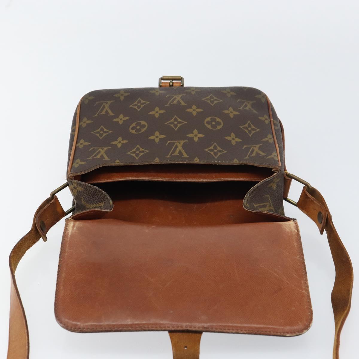 LOUIS VUITTON Monogram Cartouchiere MM Shoulder Bag M51253 LV Auth 158644