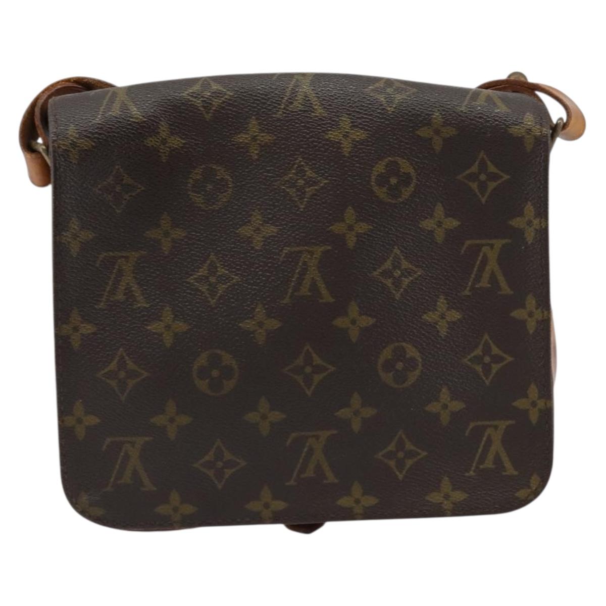 LOUIS VUITTON Monogram Cartouchiere MM Shoulder Bag M51253 LV Auth 158644