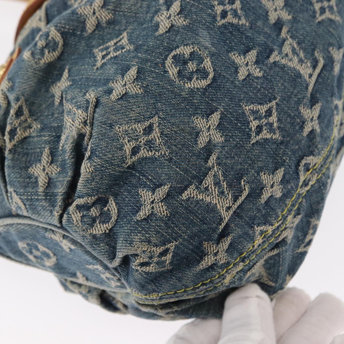 LOUIS VUITTON Monogram Denim Preity Hand Bag Blue M95020 LV Auth 158648V