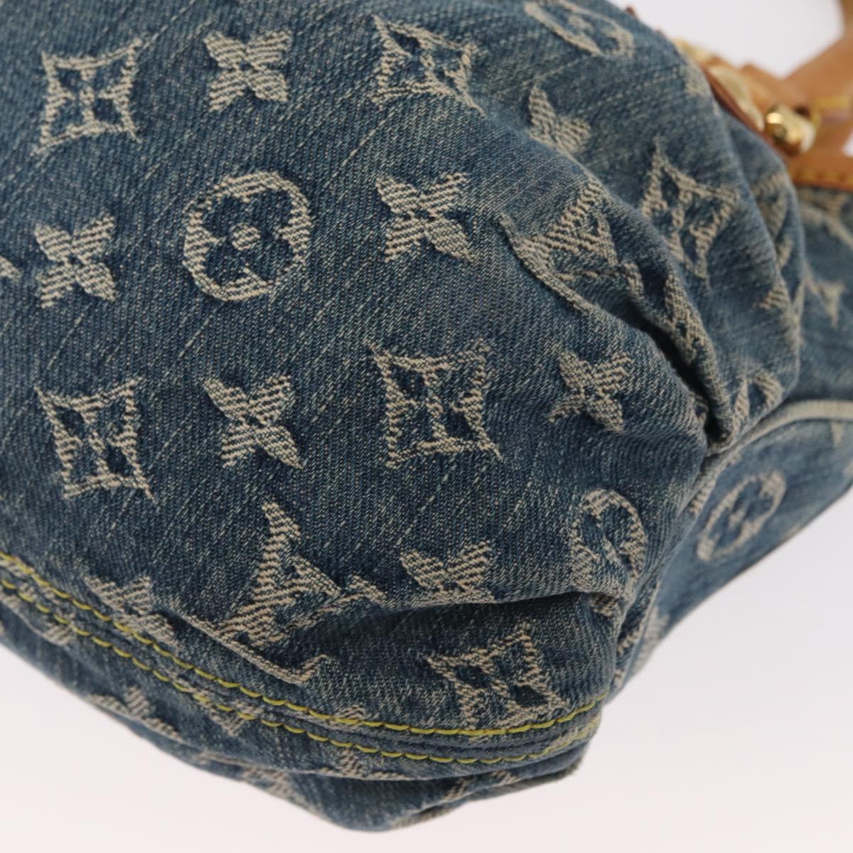 LOUIS VUITTON Monogram Denim Preity Hand Bag Blue M95020 LV Auth 158648V
