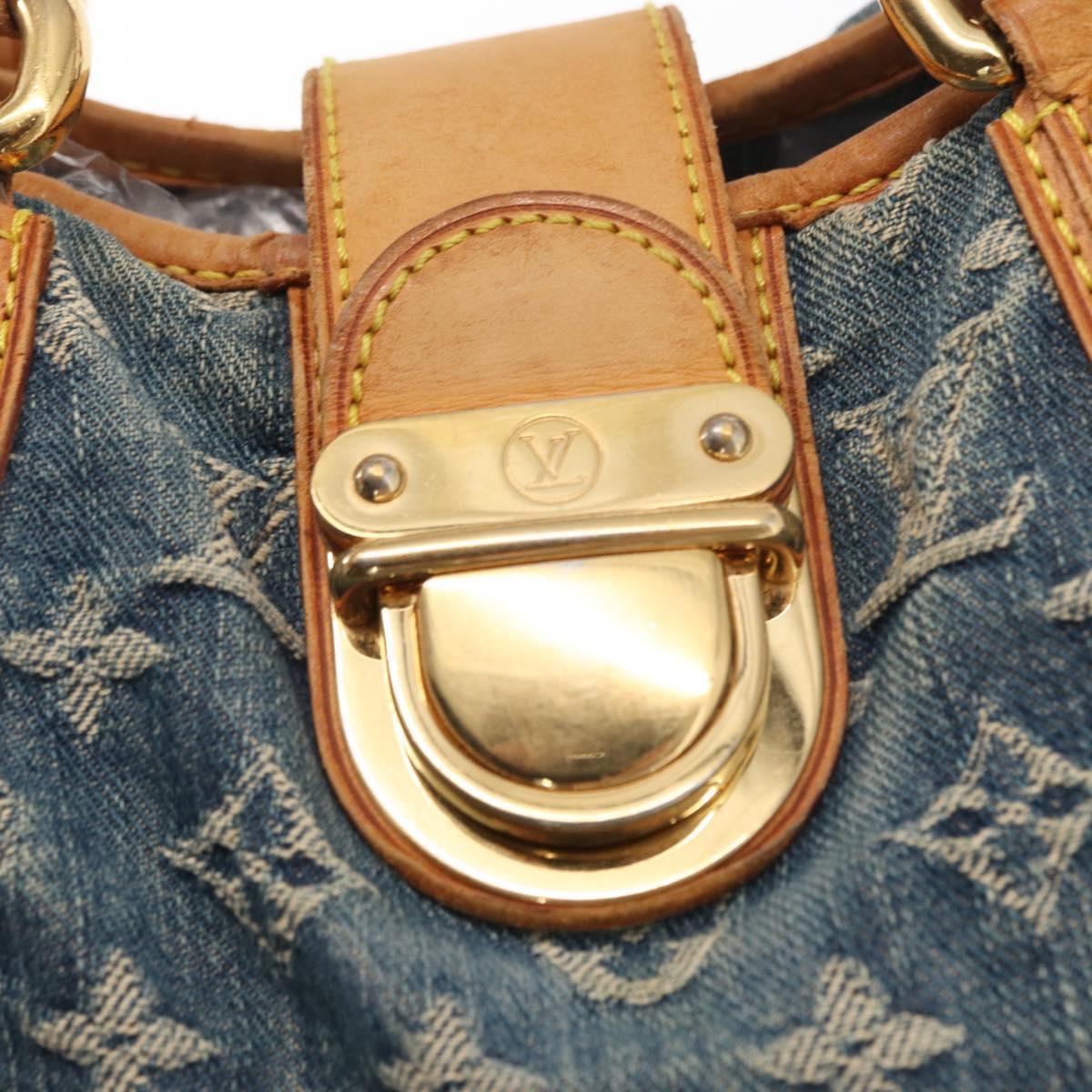 LOUIS VUITTON Monogram Denim Preity Hand Bag Blue M95020 LV Auth 158648V