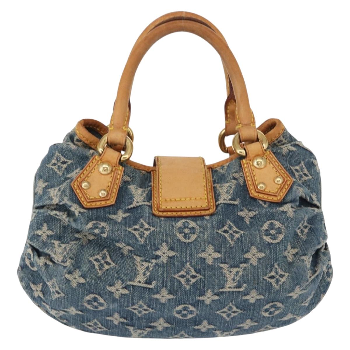 LOUIS VUITTON Monogram Denim Preity Hand Bag Blue M95020 LV Auth 158648V