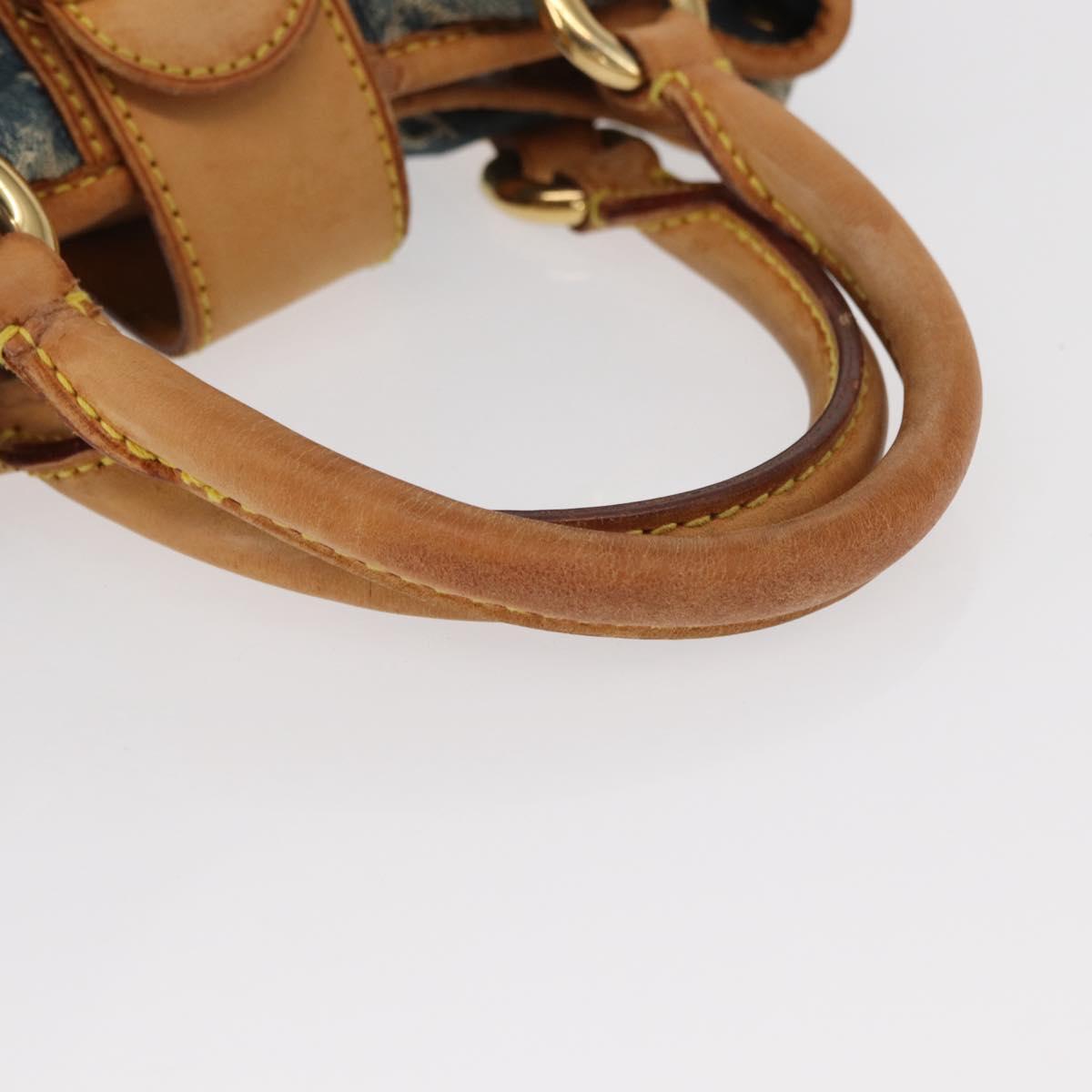 LOUIS VUITTON Monogram Denim Preity Hand Bag Blue M95020 LV Auth 158648V