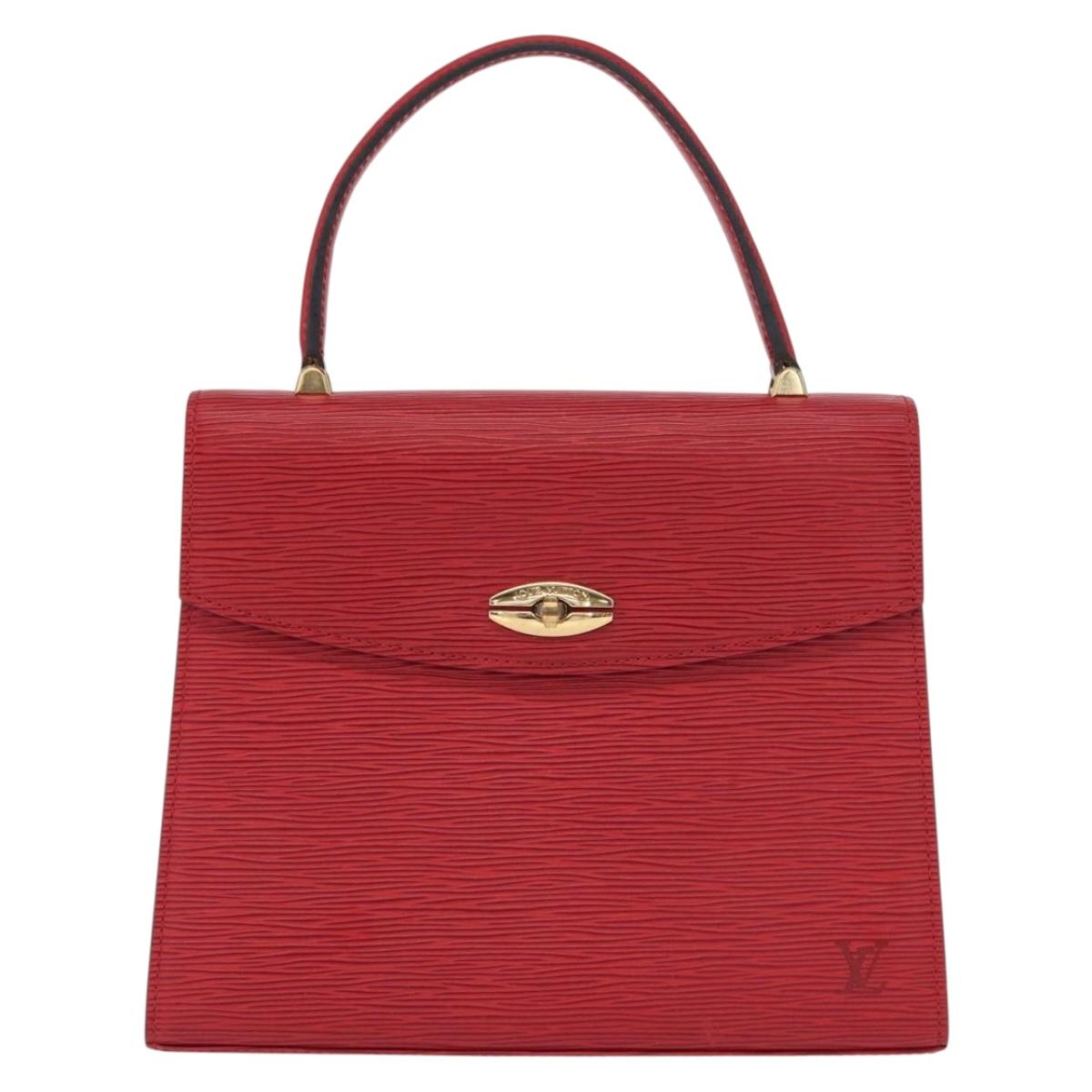 LOUIS VUITTON Epi Malesherbes Hand Bag Red M52377 LV Auth 158649