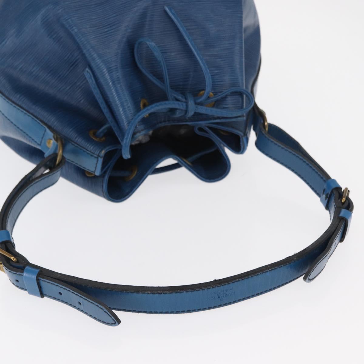 LOUIS VUITTON Epi Petit Noe Shoulder Bag Blue M44105 LV Auth 158656