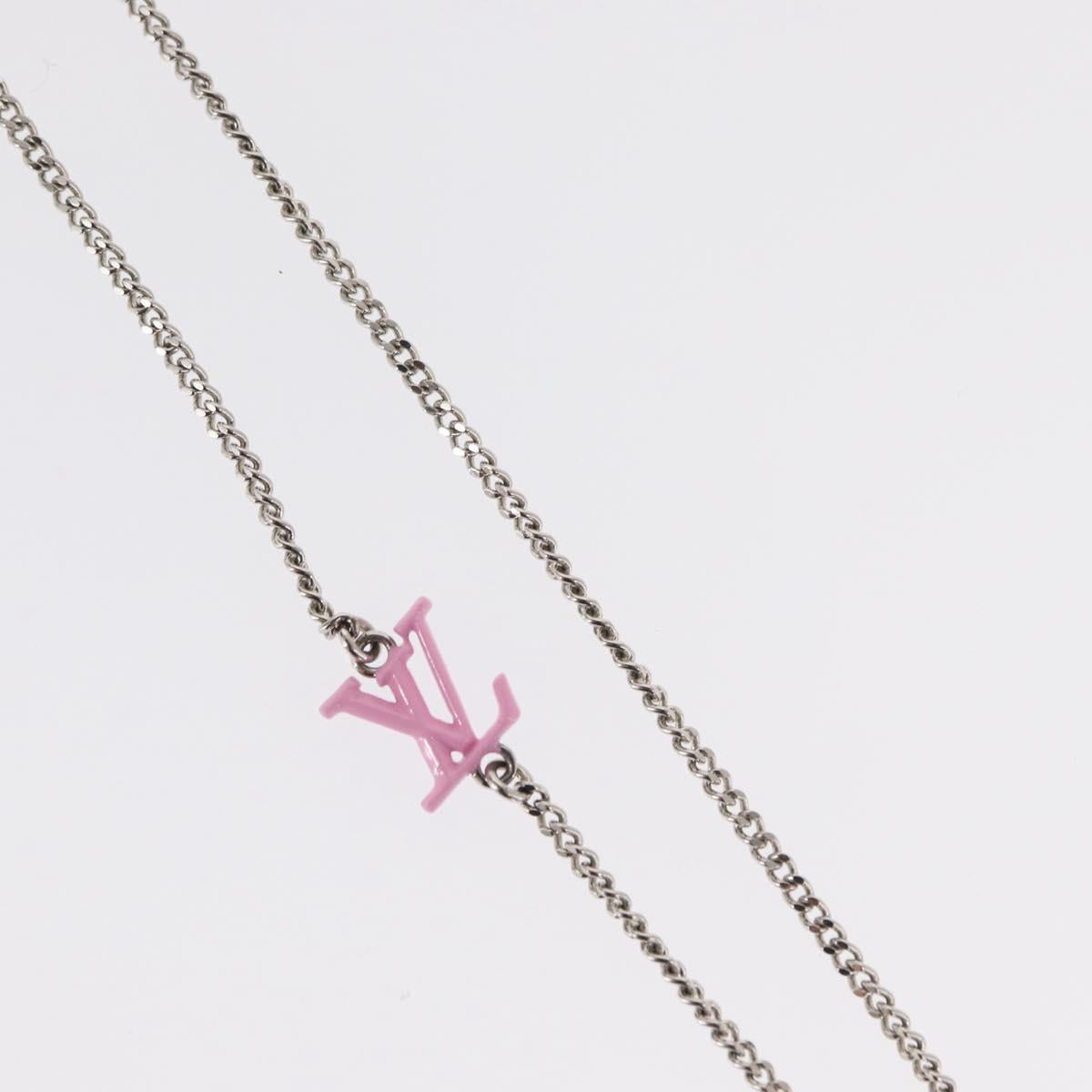 LOUIS VUITTON Collier LV Crazy Animals Necklace metal Green MP3390 Auth 158659M