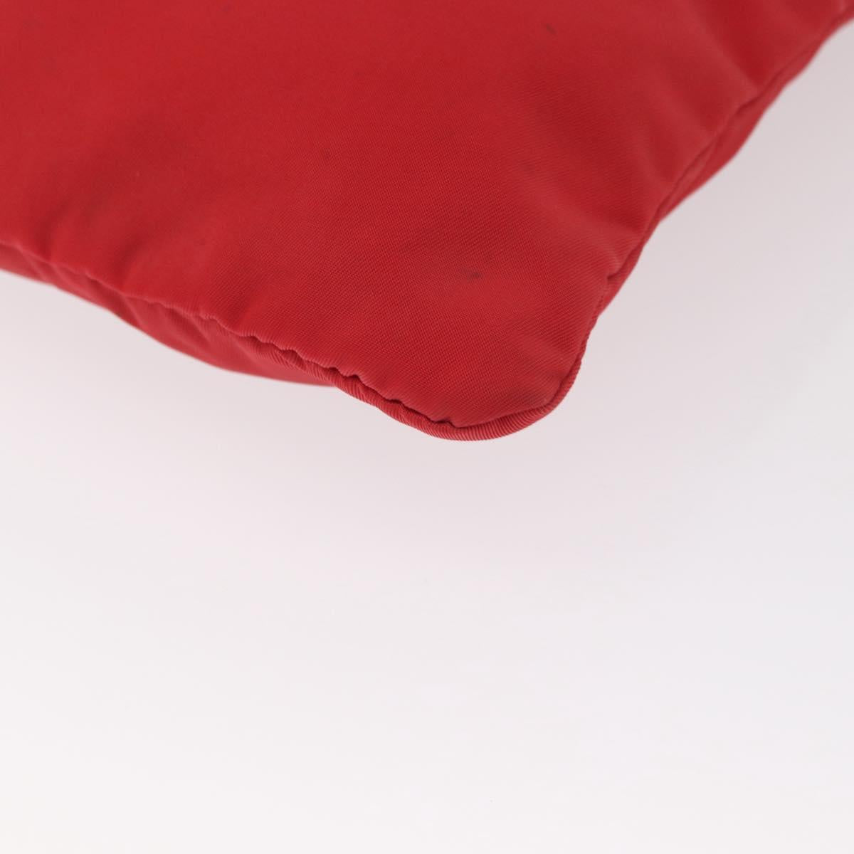 PRADA Shoulder Bag Nylon Red Auth 158704