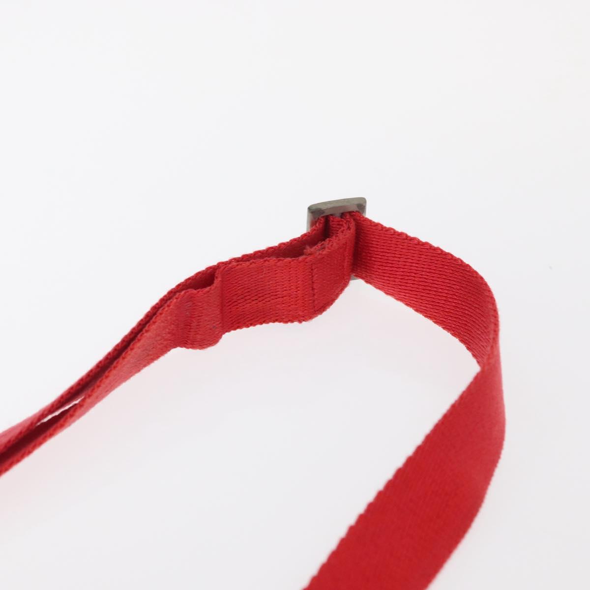 PRADA Shoulder Bag Nylon Red Auth 158704