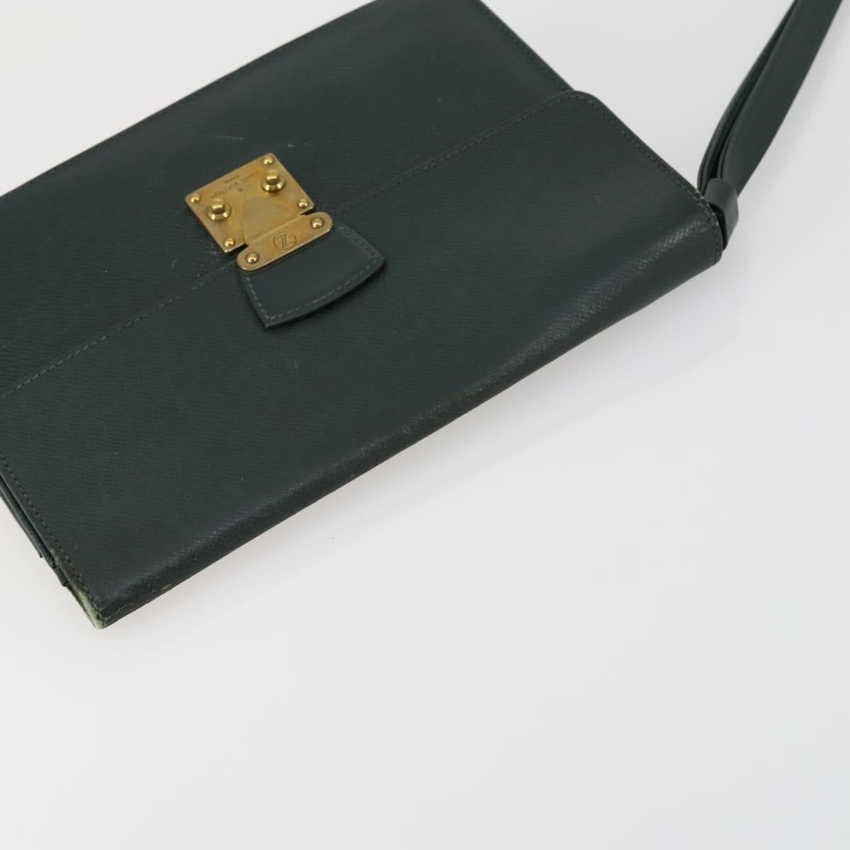 LOUIS VUITTON Monogram Taiga Clutch Bag 2 Set LV Auth 158725