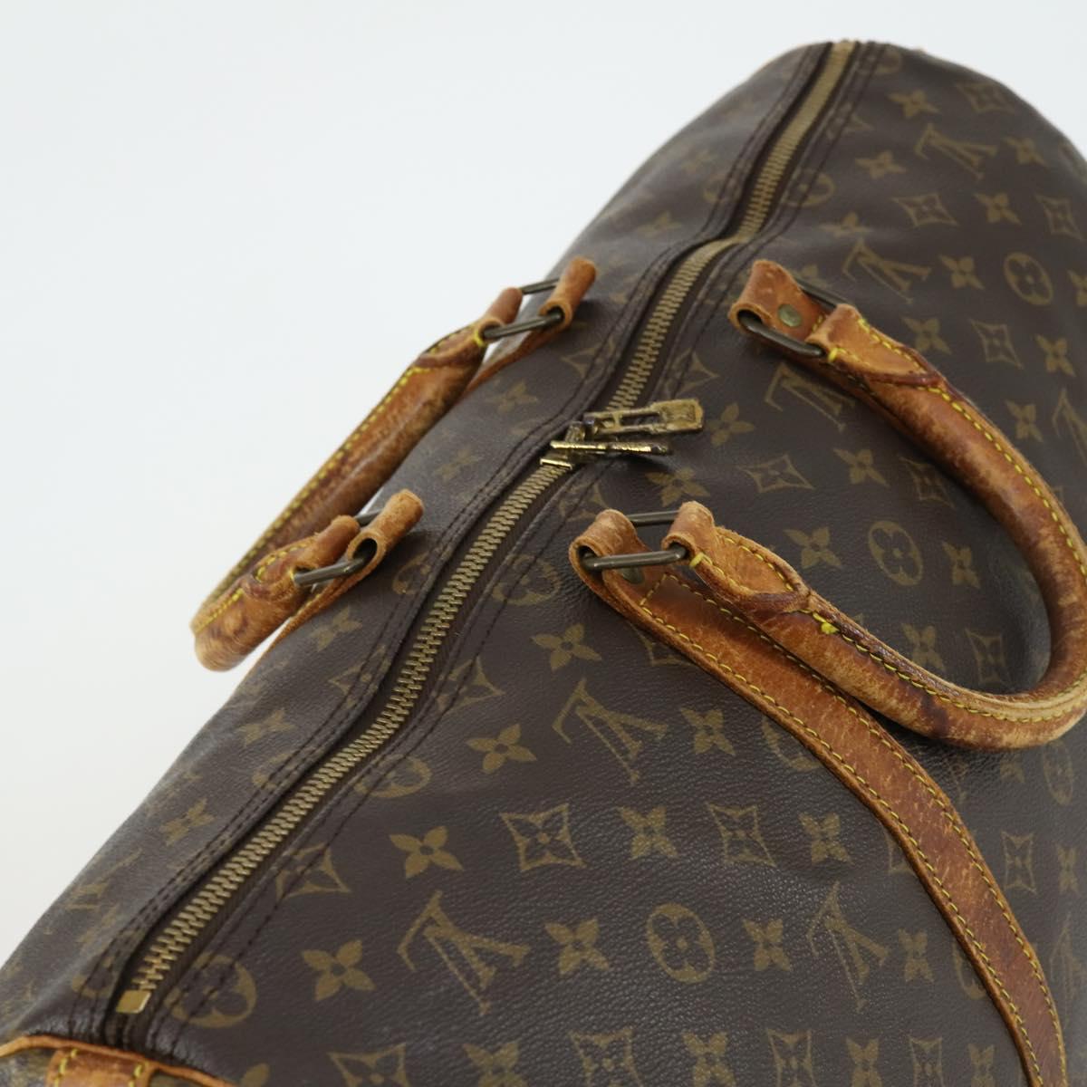 LOUIS VUITTON Monogram Keepall Bandouliere 50 Boston Bag M41416 LV Auth 158742