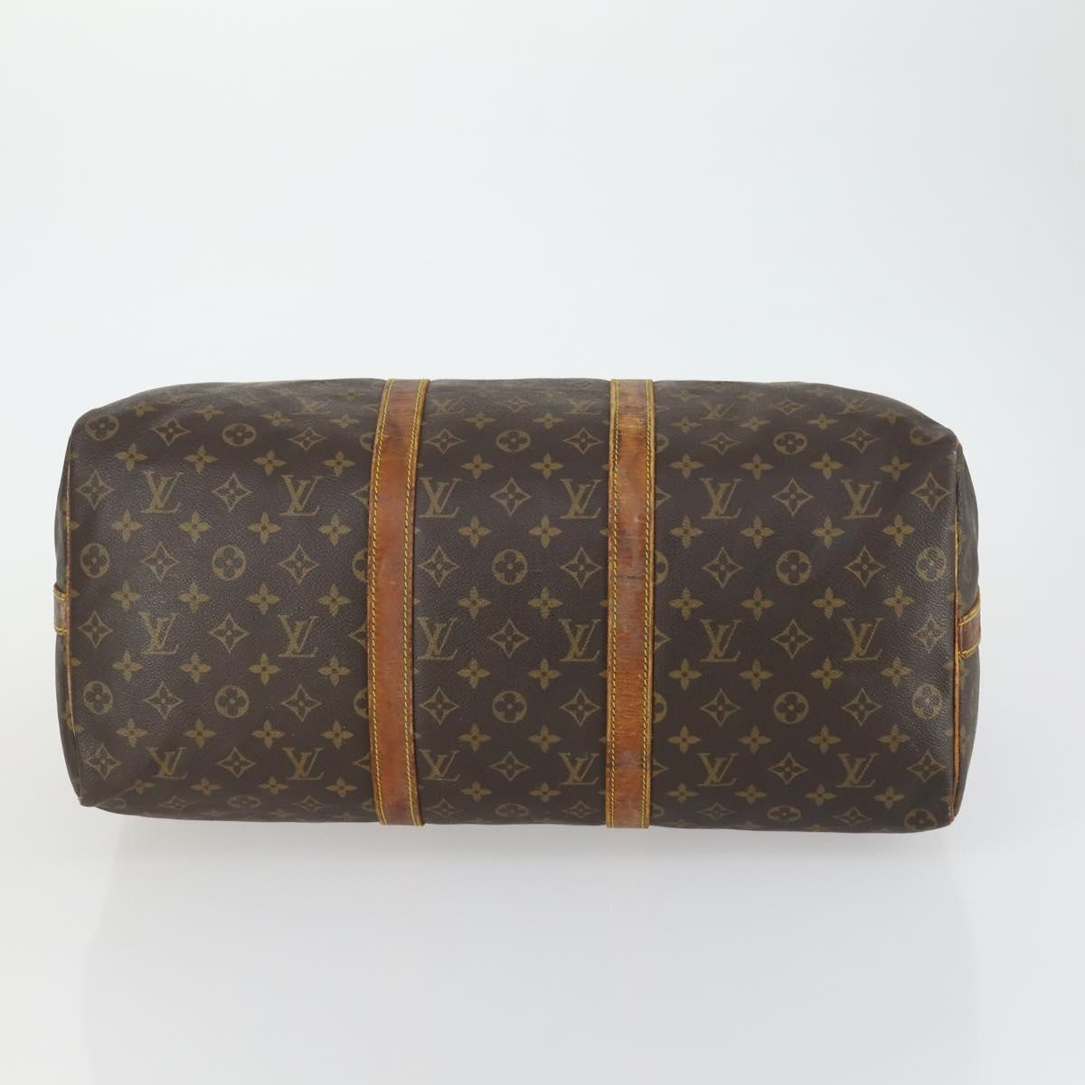 LOUIS VUITTON Monogram Keepall Bandouliere 50 Boston Bag M41416 LV Auth 158742
