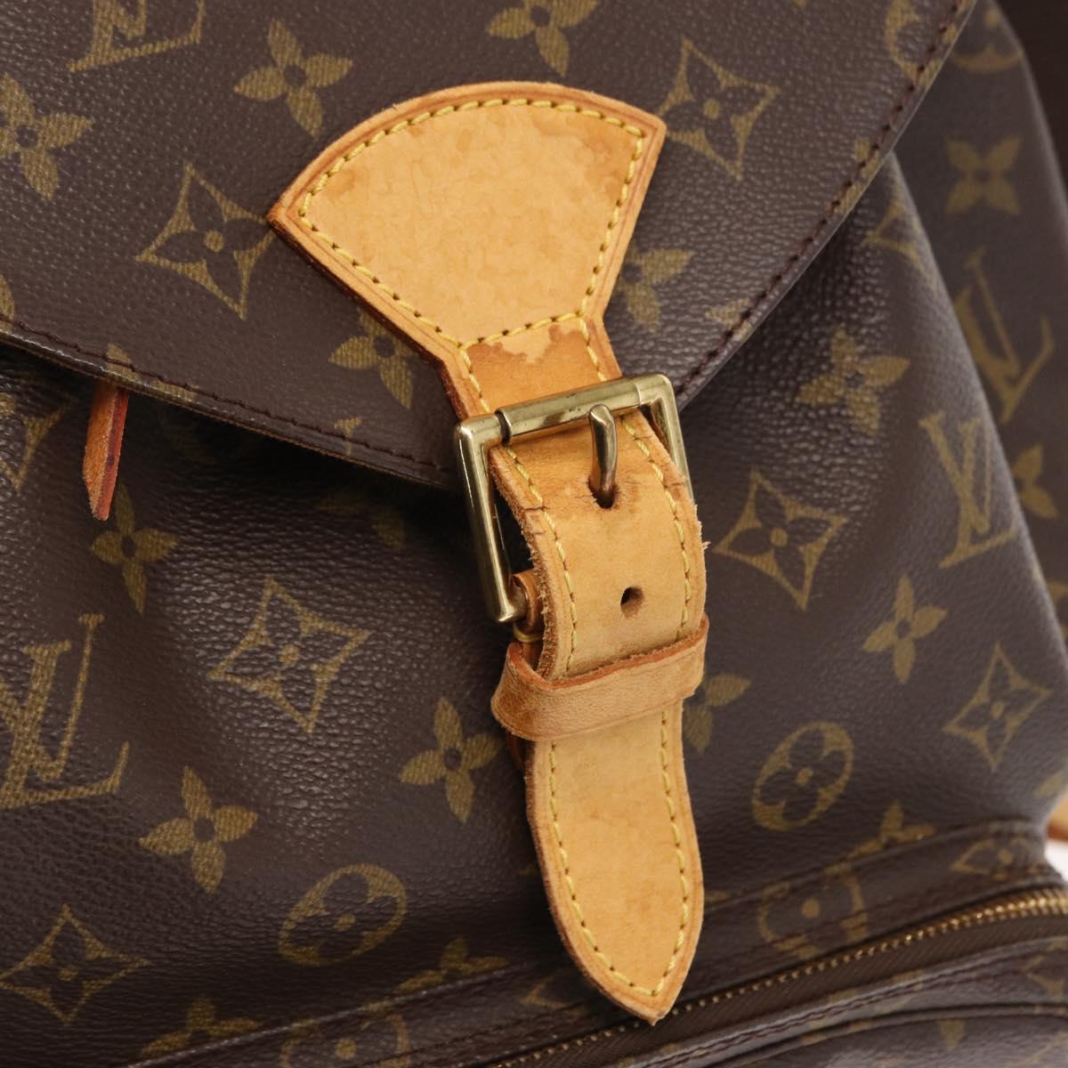 LOUIS VUITTON Monogram Montsouris GM Backpack M51135 LV Auth 158758