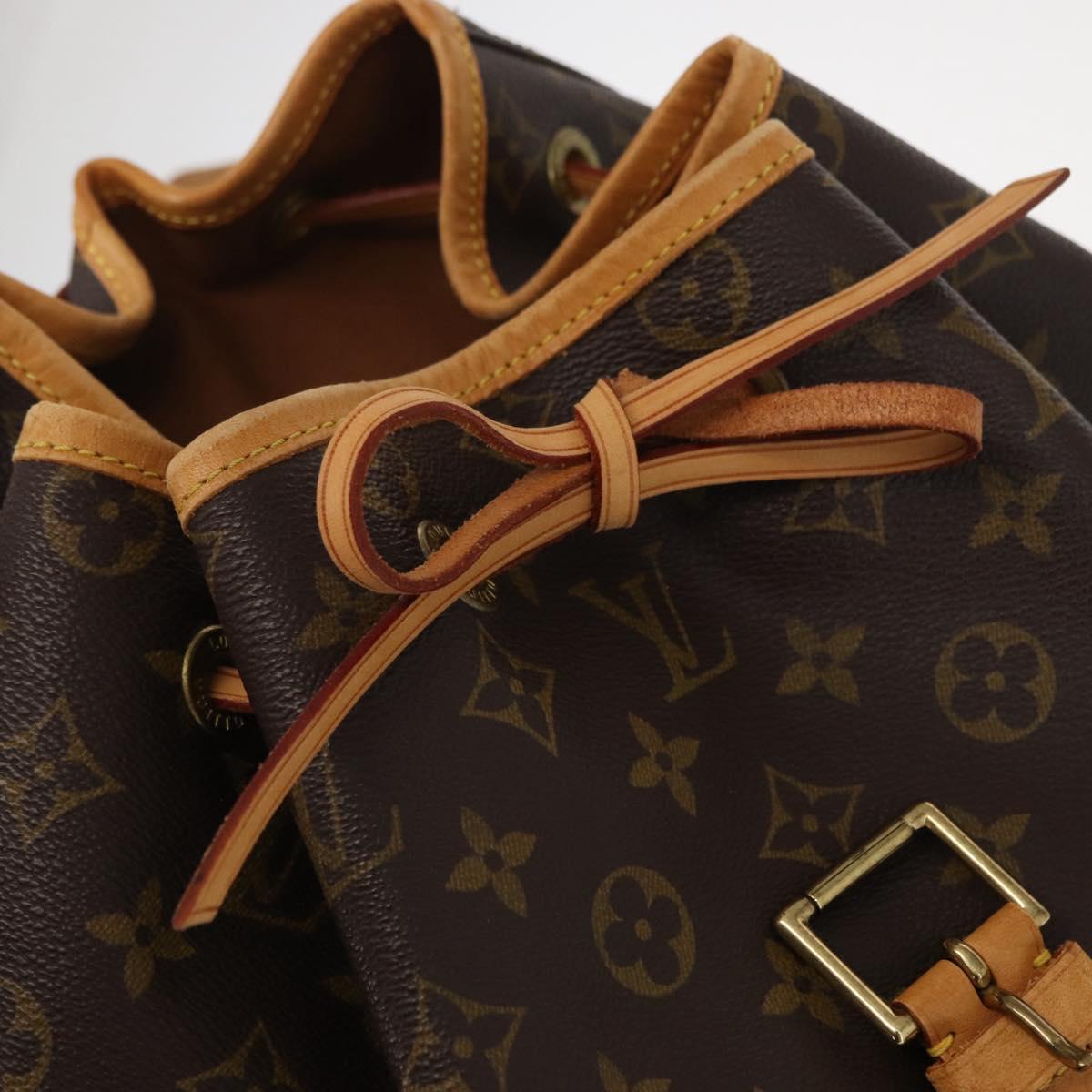 LOUIS VUITTON Monogram Montsouris GM Backpack M51135 LV Auth 158758