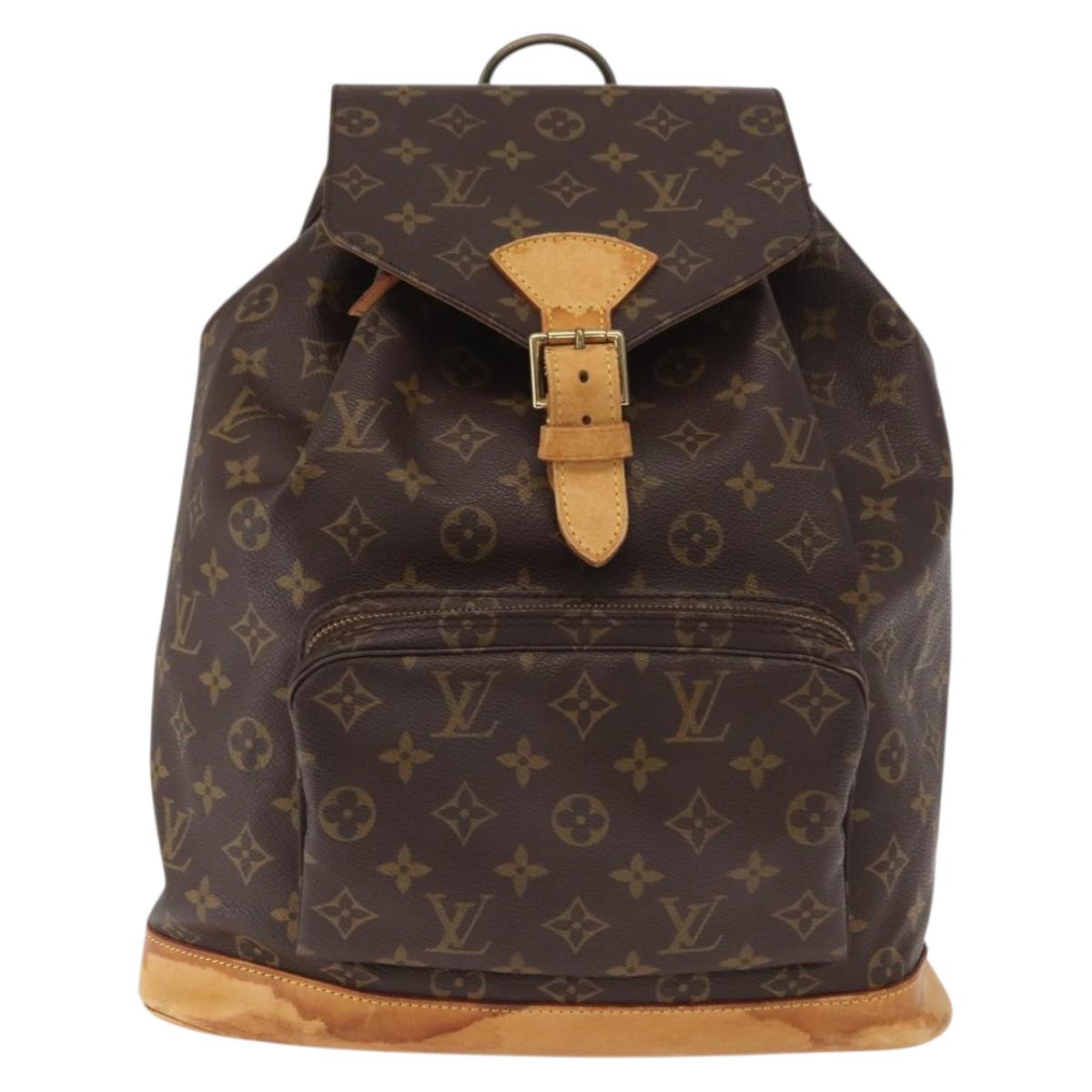 LOUIS VUITTON Monogram Montsouris GM Backpack M51135 LV Auth 158758