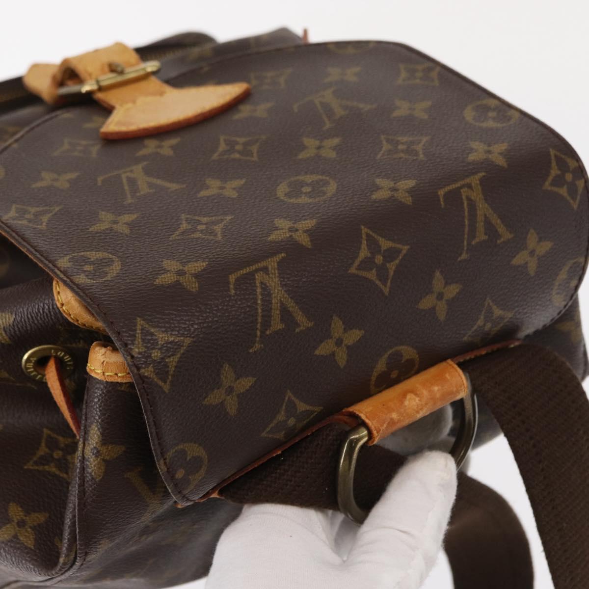 LOUIS VUITTON Monogram Montsouris GM Backpack M51135 LV Auth 158758