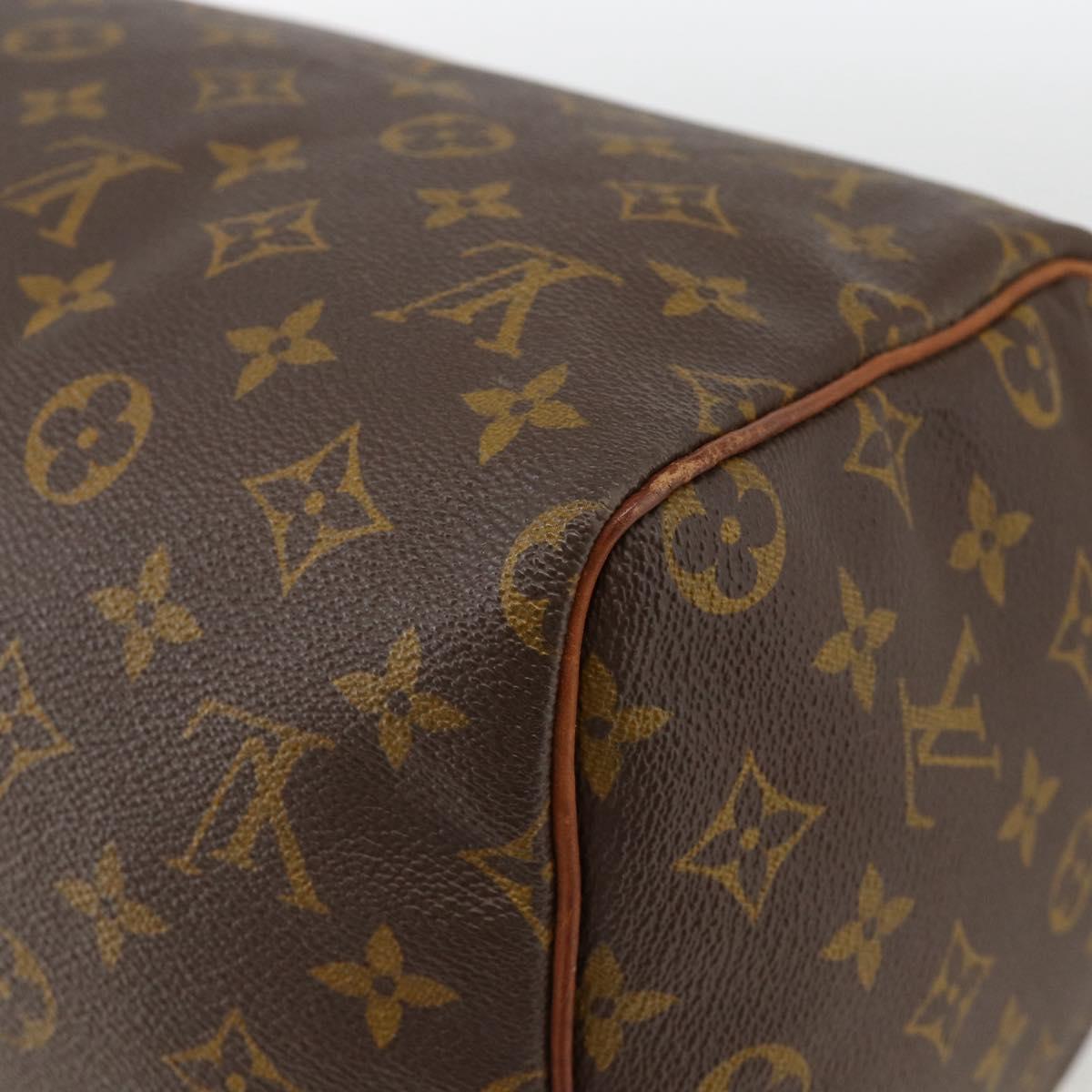 LOUIS VUITTON Monogram Speedy 30 Hand Bag M41526 LV Auth 158762